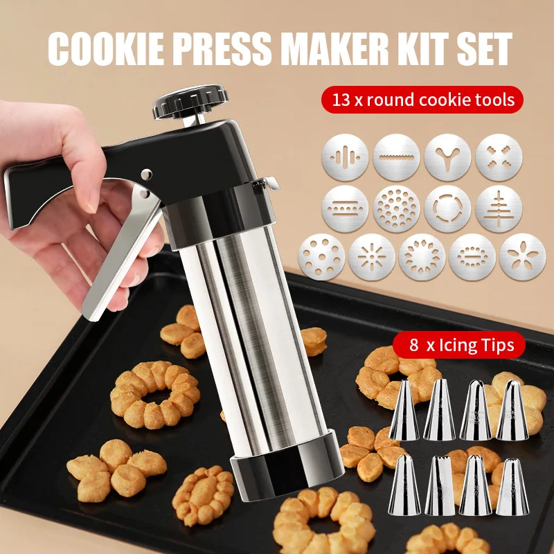 Churros Maker Gun - 13 stks/set DIY Handleiding Cookie Mold