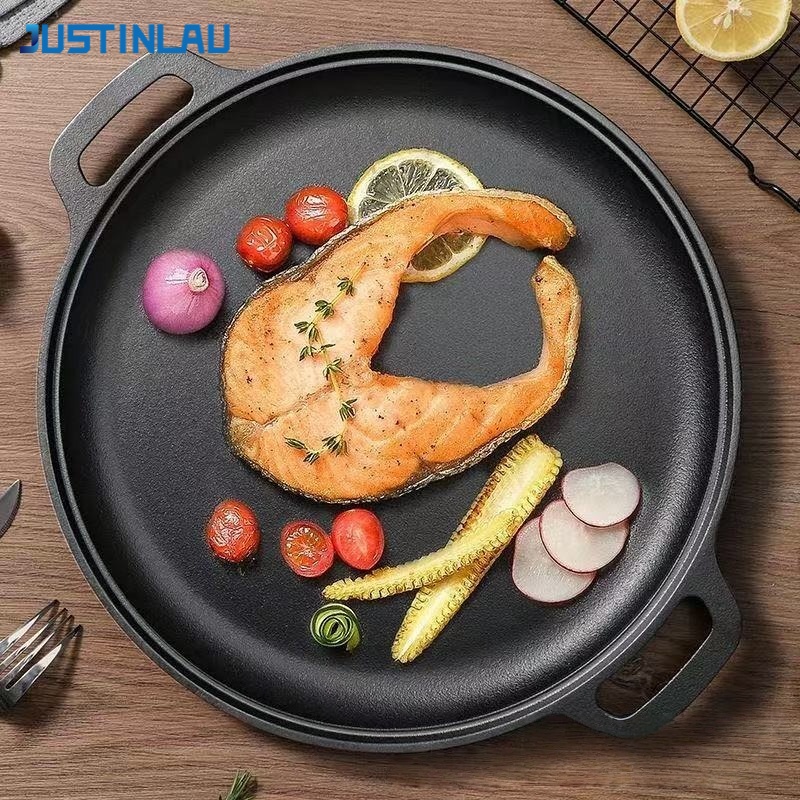 Cast Iron Corn - JUSTINLAU Dubbele Oorpannenpan Gietijzeren Eieren Steak