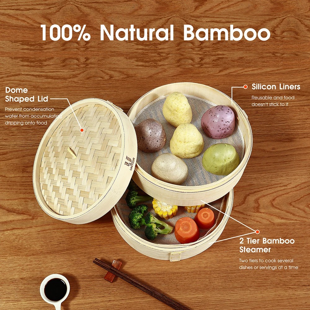 Bamboe Stoomboot Mand Met Deks - Bao Steamer Bamboo recensie en prijs