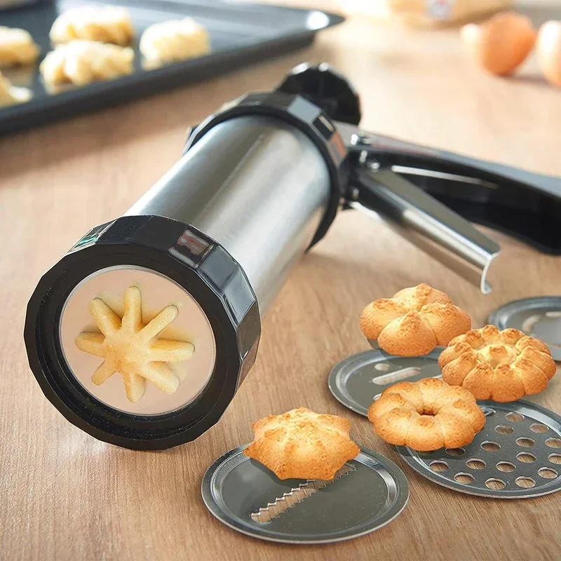 Cookie Press Gun Kit Roestvrij - Churros Maker Gun recensie en prijs