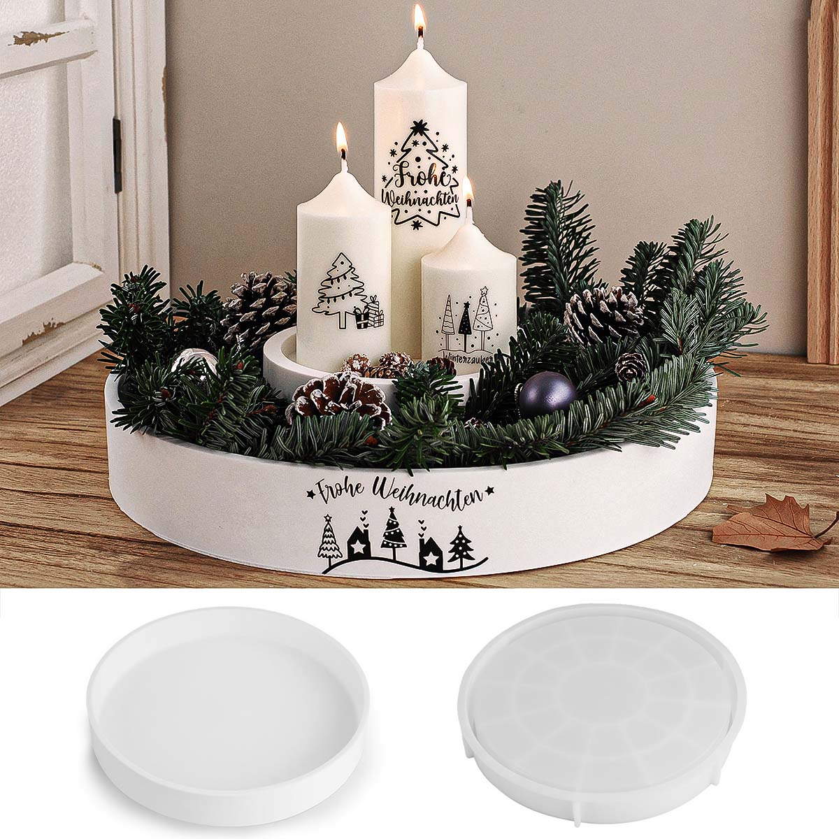 Beton Ronde Kaars Kom Vessel S - Potsticker Mold recensie en prijs