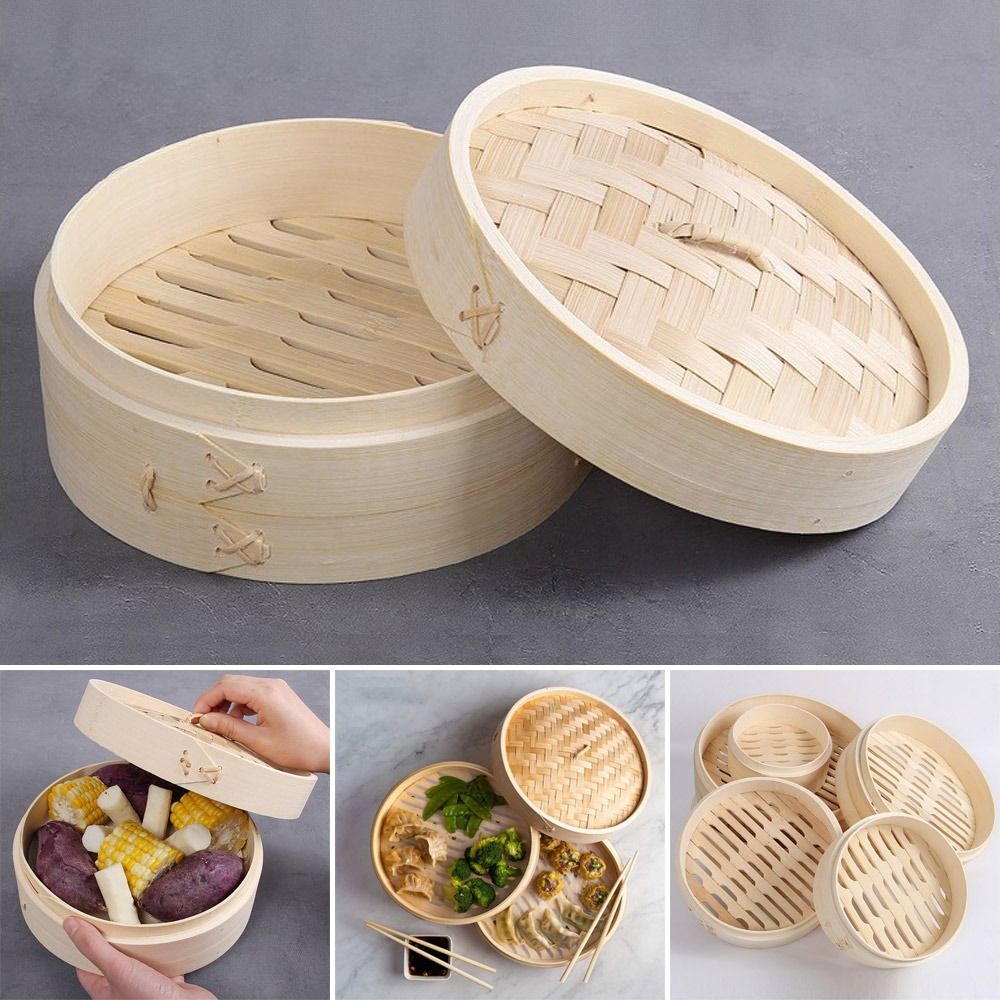 Bamboe stoommand met deksel Kn - Bao Steamer Bamboo recensie en prijs