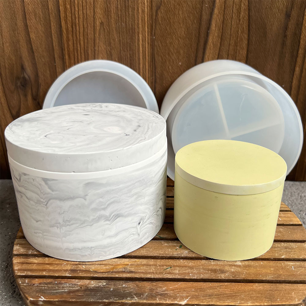 Ronde cement kaars bus silicon - Potsticker Mold recensie en prijs