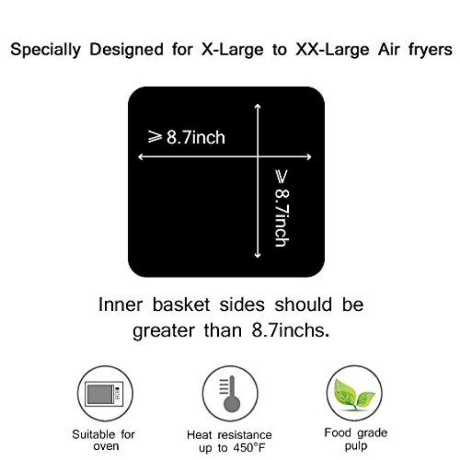 Airfryer bakpapier liners 8,7